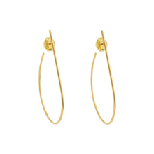 Load image into Gallery viewer, SE709SM-teardrop-hoop-earrings