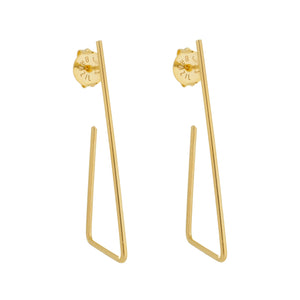SE711SM gold plated earrings