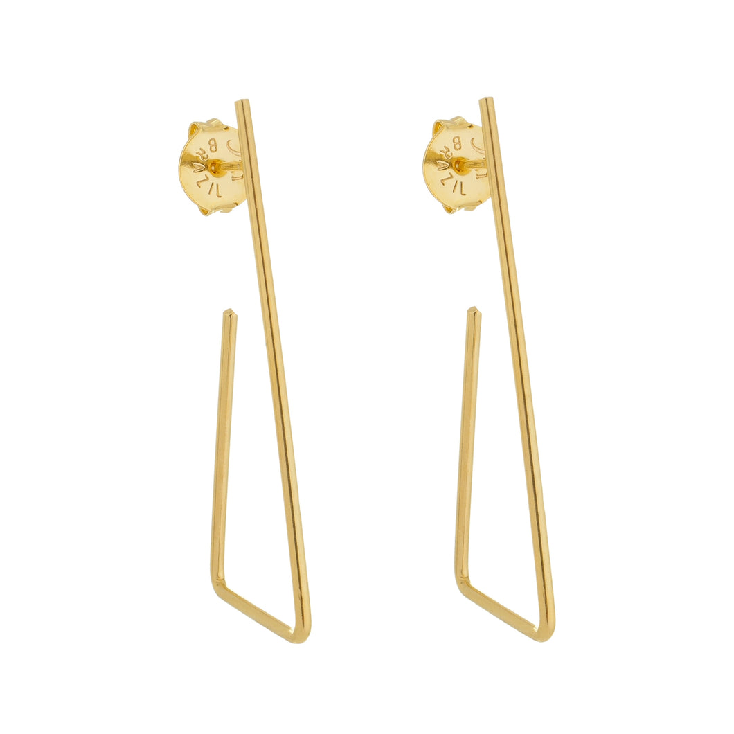 SE711SM gold plated earrings