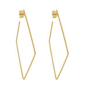 SE712LG 18k Gold Plated Hoop Earrings