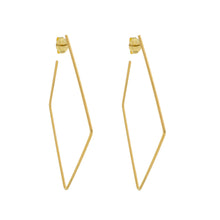 Load image into Gallery viewer, SE712MD Gold Plated Hoops