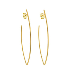 SE716 18k Gold Plated Hoop Earrings