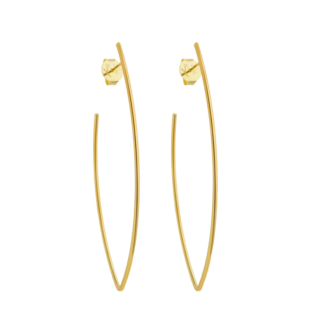 SE716 18k Gold Plated Hoop Earrings