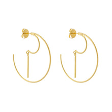 Load image into Gallery viewer, SE728 18k Gold Plated Hoop Earrings