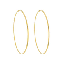 Load image into Gallery viewer, SE731LG 18k Gold Plated Endless Hoops