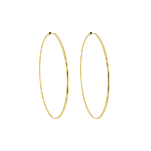 SE731MD 18k Gold Plated Endless Hoops