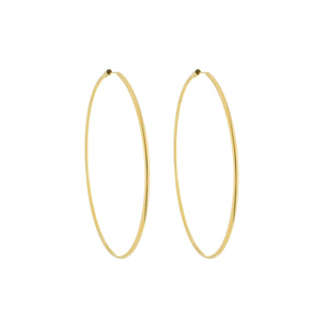 SE731MD 18k Gold Plated Endless Hoops