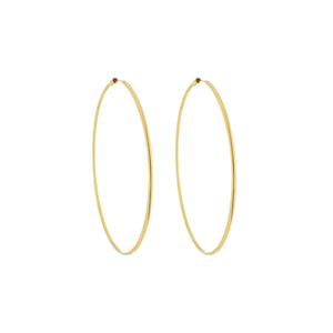 SE731SM 18k Gold Plated Endless Hoops