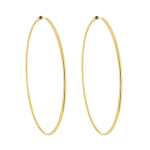 SE731XL 18k Gold Plated Endless Hoops