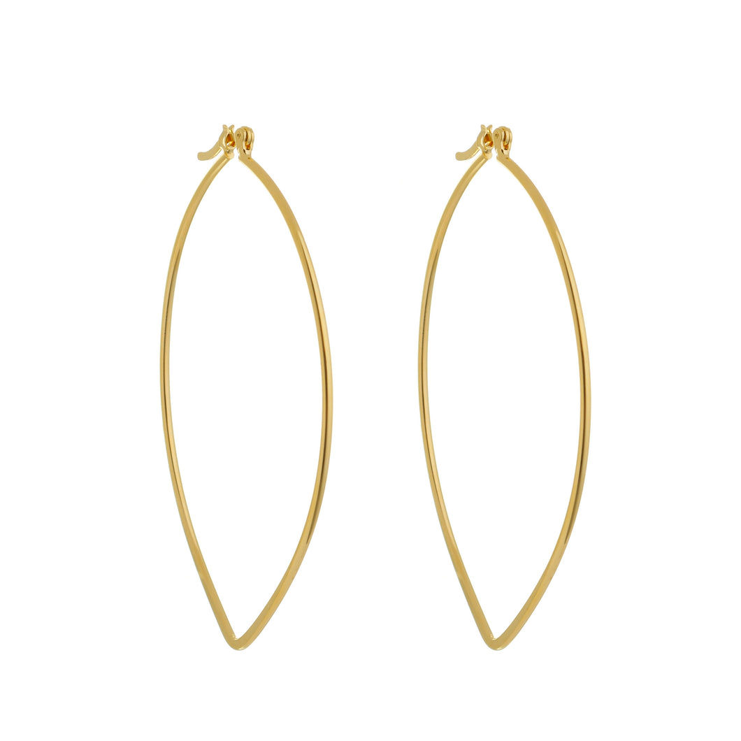 SE732 18k Gold Plated Hoop Earrings