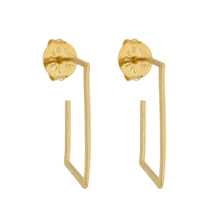 Load image into Gallery viewer, SE735 18k Gold Plated Hoop Earrings