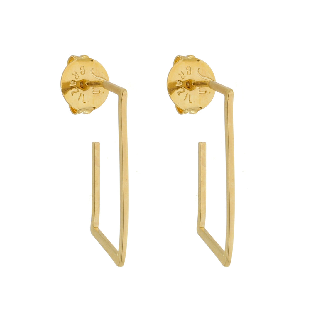 SE735 18k Gold Plated Hoop Earrings