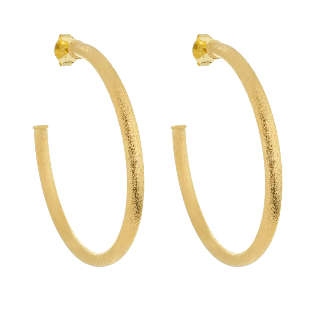 SE760BLG 18k Gold Plated Hoops