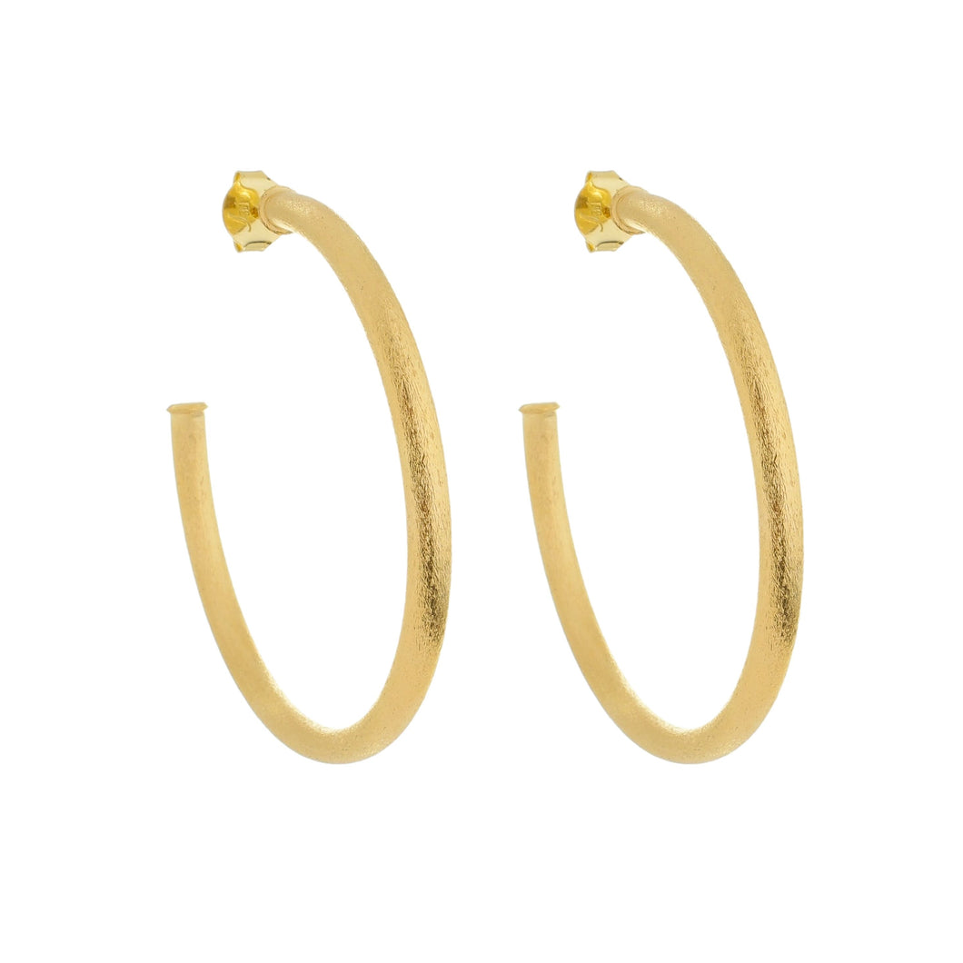SE760BMD 18k Gold Plated Hoops