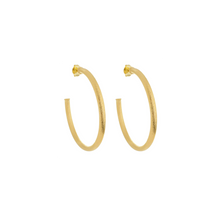 Load image into Gallery viewer, SE760BXS 18k Gold Plated Hoops