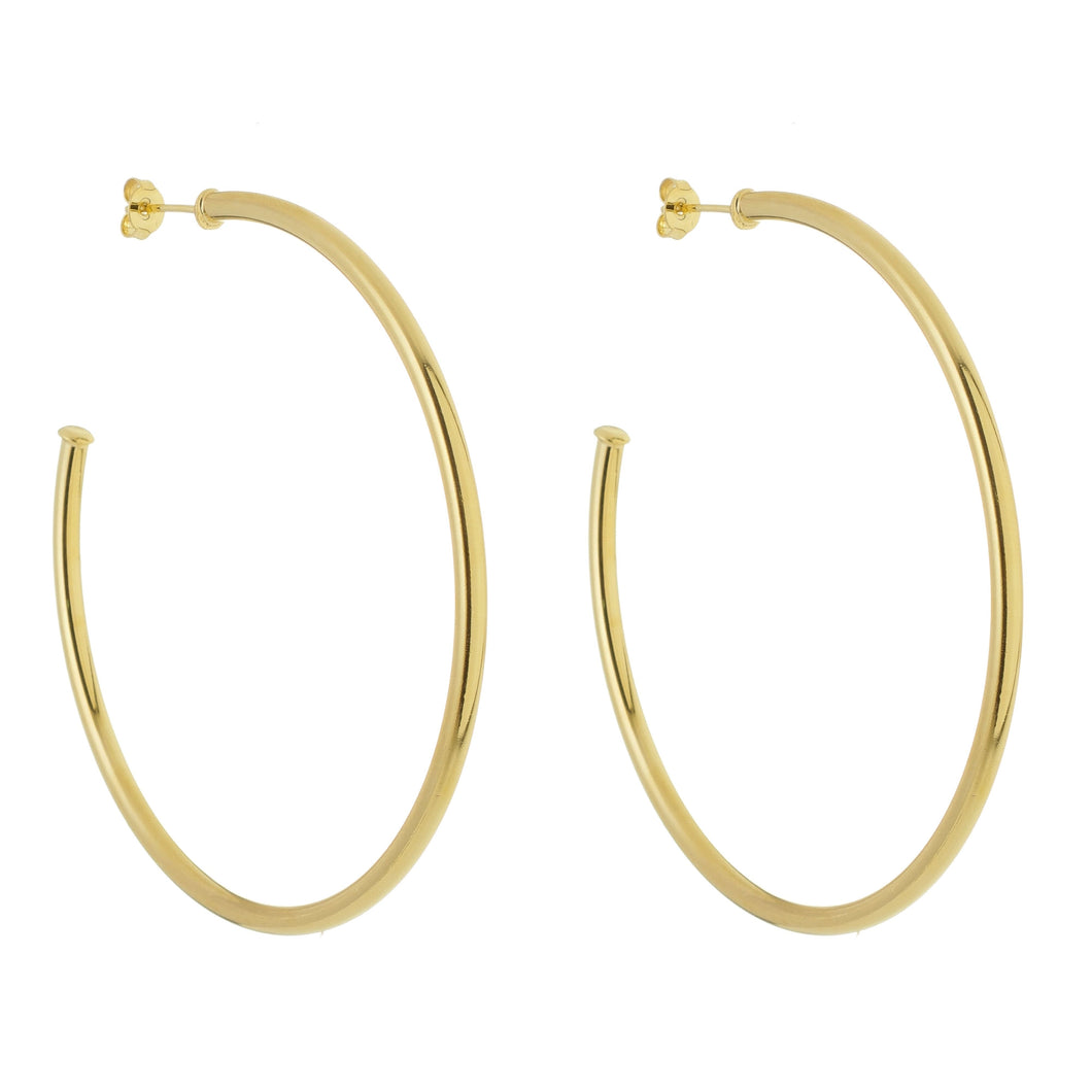 SE761ALG 18k Gold Plated Hoops