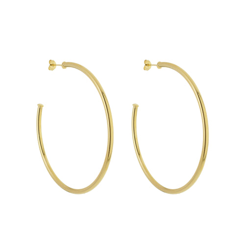 SE761AMD 18k Gold Plated Hoops