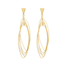 Load image into Gallery viewer, SE774 Many-Looped Gold Earrings