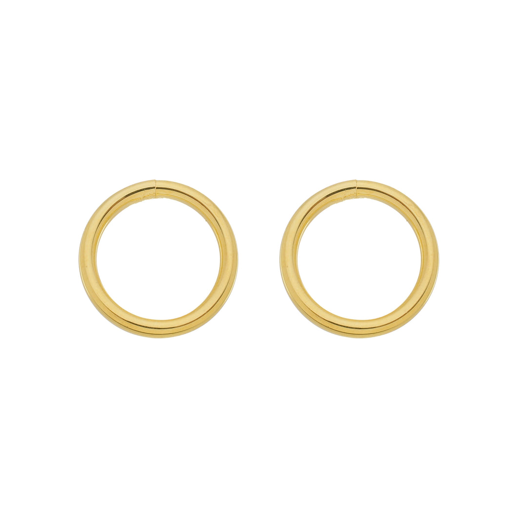 SE777A 18k Gold Plated Tubular Earrings