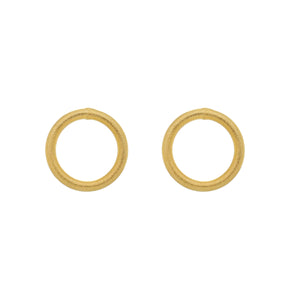 SE777B 18k Gold Plated Tubular Earrings