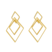 Load image into Gallery viewer, SE781 18K Gold Plated &quot;Trapezoid&quot; Earrings