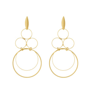 SE783 Small and Large Circles Earrings