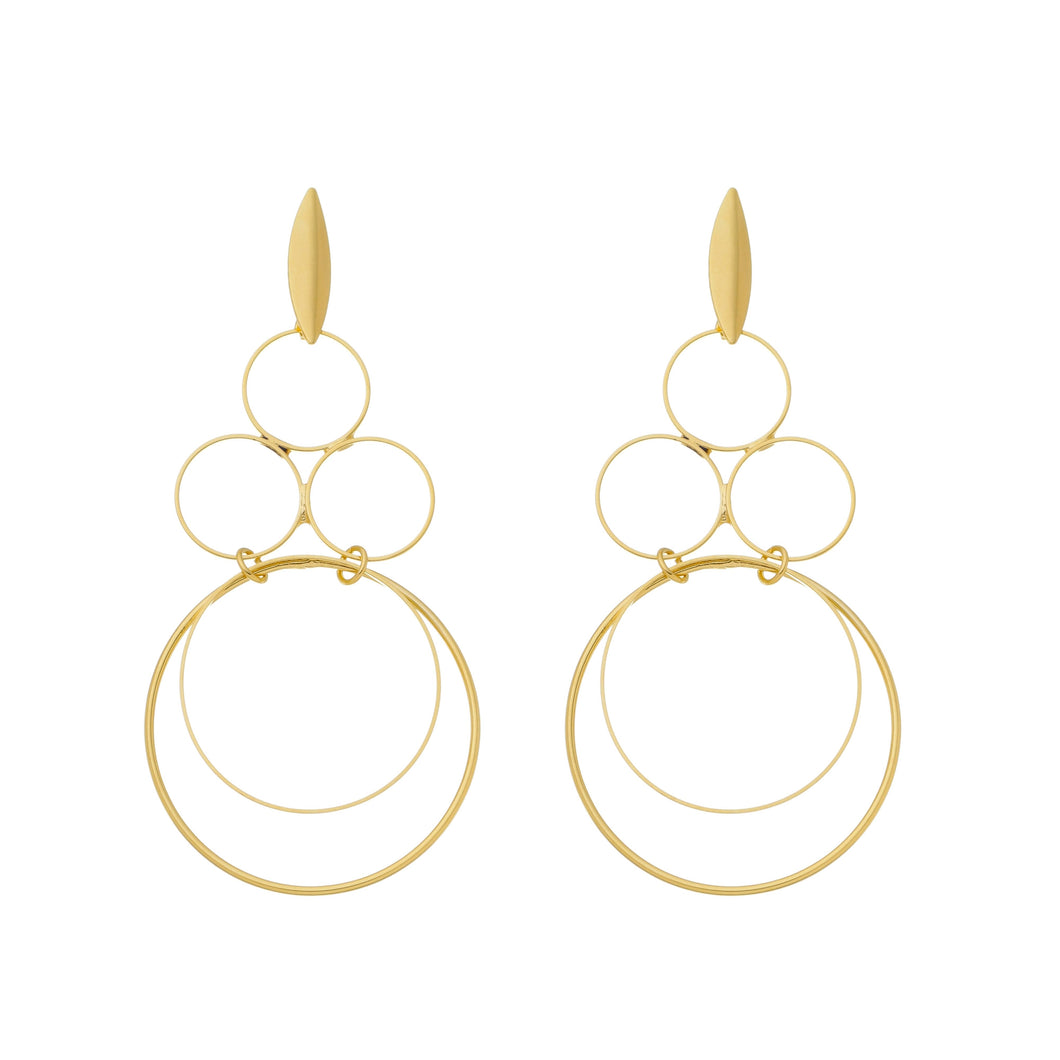 SE783 Small and Large Circles Earrings
