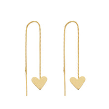Load image into Gallery viewer, SE792 Heart &quot;thread&quot; Earrings