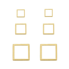 Load image into Gallery viewer, SE796C &quot;large size square&quot; Stud Earrings