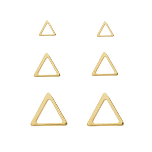 SE797C "triangle shape" stud Earrings