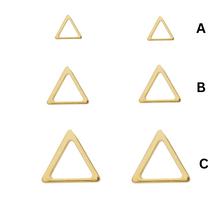 Load image into Gallery viewer, SE797C &quot;triangle shape&quot; stud Earrings