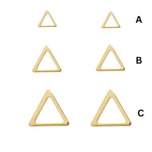 SE797C "triangle shape" stud Earrings