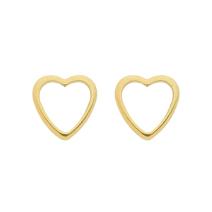 SE798B "Heart shape" stud Earrings