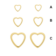 Load image into Gallery viewer, SE798A &quot;Heart shape&quot; stud Earrings