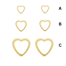 Load image into Gallery viewer, SE798C &quot;Heart shape&quot; stud Earrings