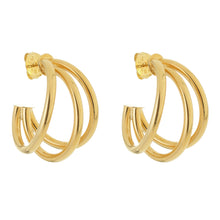 Load image into Gallery viewer, SE803B 18K Gold Plated &quot;large&quot; Hoops