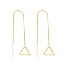 Load image into Gallery viewer, SE821 Triangle &quot;thread&quot; Earrings