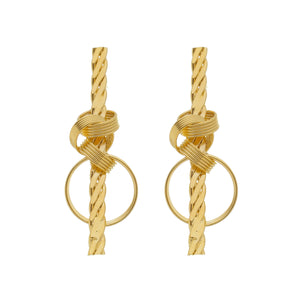 SE830 knotted 18k Gold Plated Earrings