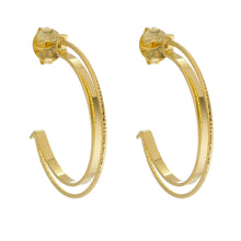 Load image into Gallery viewer, SE850 18K Gold Plated Hoop