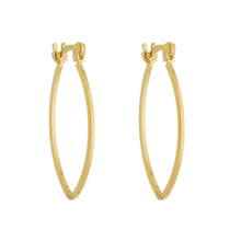 Load image into Gallery viewer, SE855 Oval 18K Gold Plated Hoop