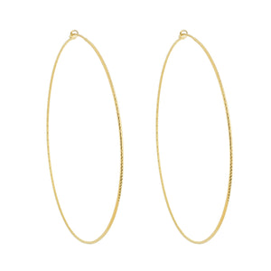 SE858LG 18K Gold Plated Hoops