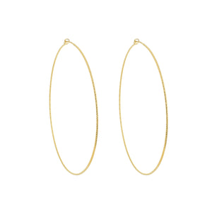 SE858MD 18K gold Plated Hoops