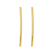 Load image into Gallery viewer, SE862 18K Gold Plated &quot;Curved Pin&quot; Earrings