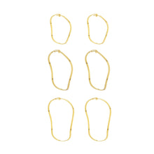 Load image into Gallery viewer, SE863SM 18K Gold Plated  &quot;Wavy&quot; Shape Hoops