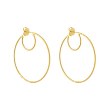 Load image into Gallery viewer, SE865 18K Gold Plated Hoop