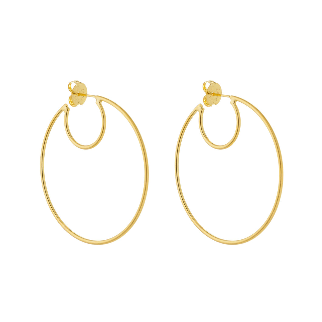 SE865 18K Gold Plated Hoop