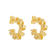 Load image into Gallery viewer, SE869  &quot;Twist&quot; 18K Gold Plated Hoop