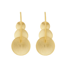 Load image into Gallery viewer, SE882 18K Gold Plated Triple Circles Earrings