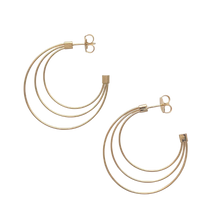 Load image into Gallery viewer, SE897A &quot;Three Wire&quot; Hoops Earrings