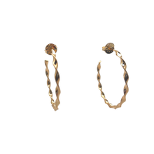 Load image into Gallery viewer, SE899 &quot;twist&quot; Shinny Hoops